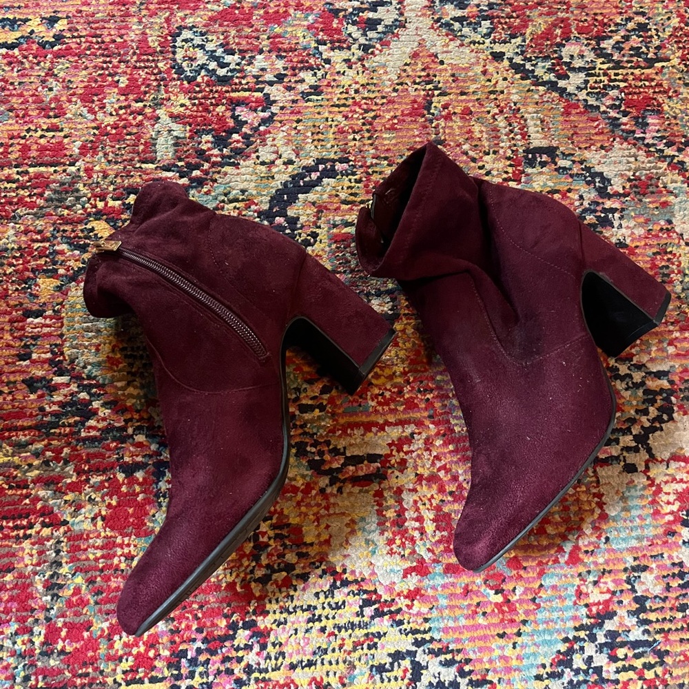 Unisa Deep Red Heeled Boots